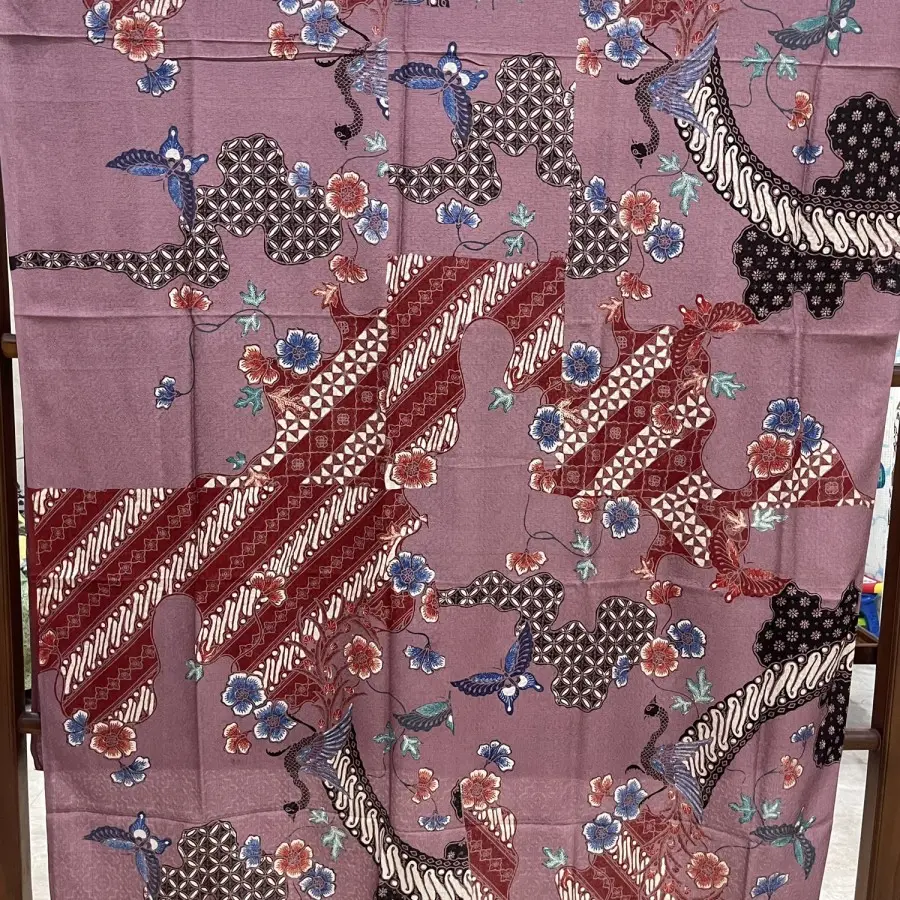 batik tulis sutra atbm pola kemeja warna dusty pink 1.webp
