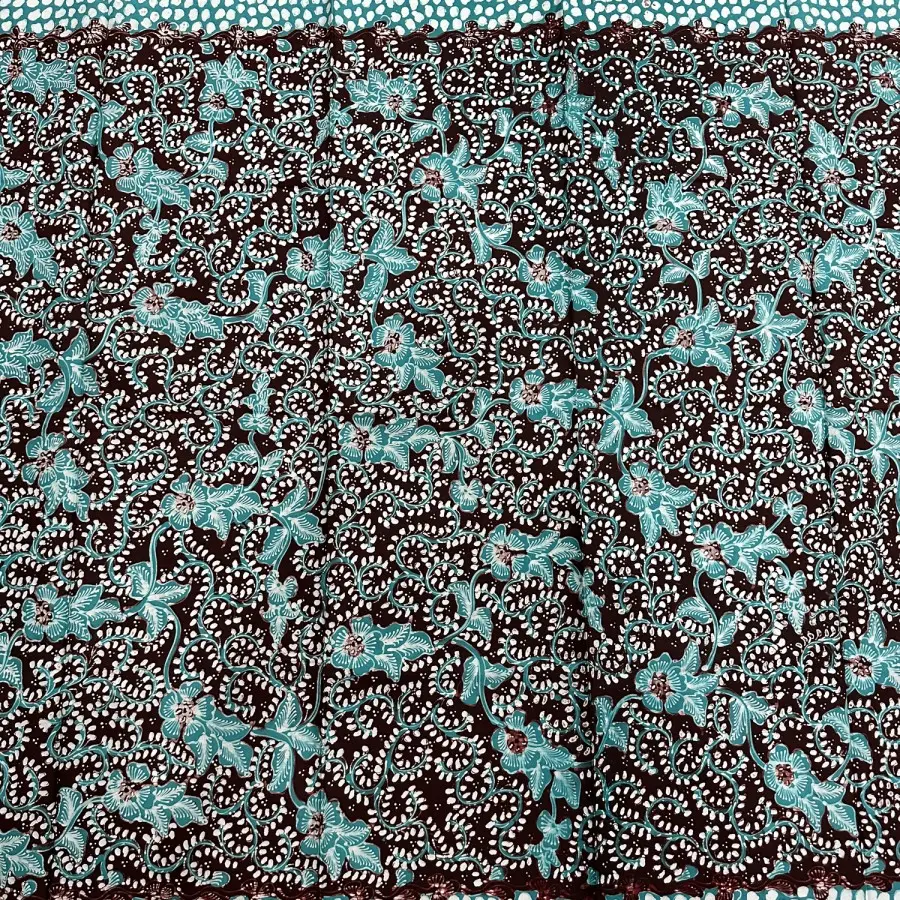 batik tulis lasem latoh coklat tua dan tosca 2.webp