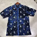 KEMEJA BATIK TULIS LASEM SIZE L BIRU HITAM 1.webp