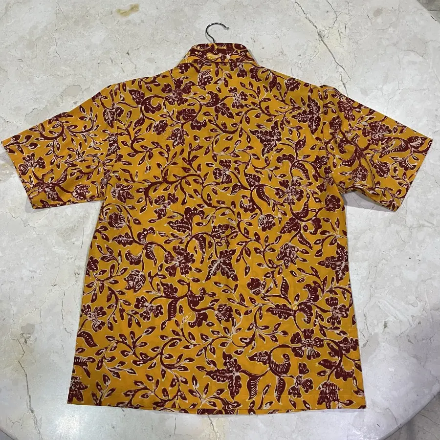 KEMEJA BATIK TULIS BLEDAK KUNING MERAH SIZE S 2.webp