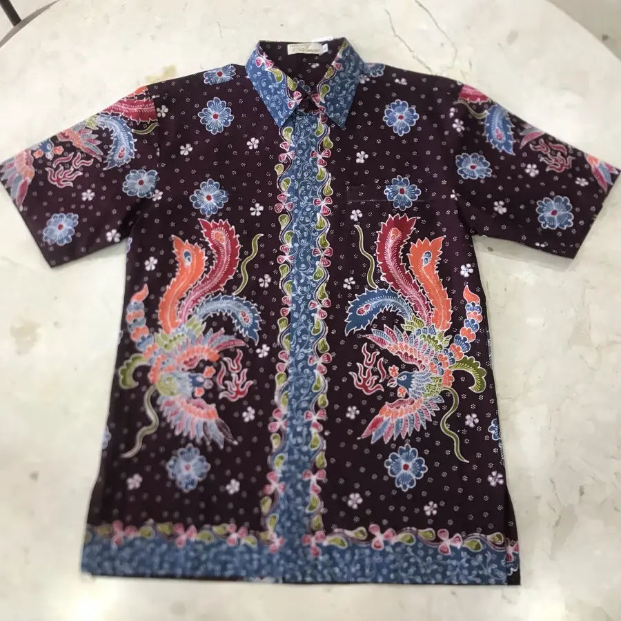 KEMEJA BATIK TULIS MOTIF BURUNG HONG SIZE L 1.webp