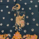 KAIN BATIK TULIS WAYANG BACKGROUND HITAM KLASIK