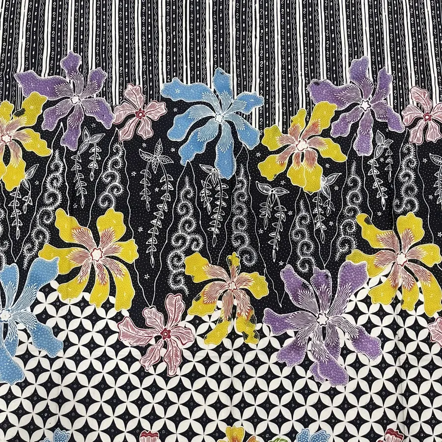 KAIN BATIK TULIS 3 DIMENSI MOTIF SOGAN MODERN COLORFUL