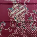 KAIN BATIK TULIS POLA KEMEJA MERAH EMAS