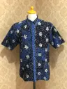 KEMEJA BATIK TULIS LASEM SIZE L BIRU HITAM