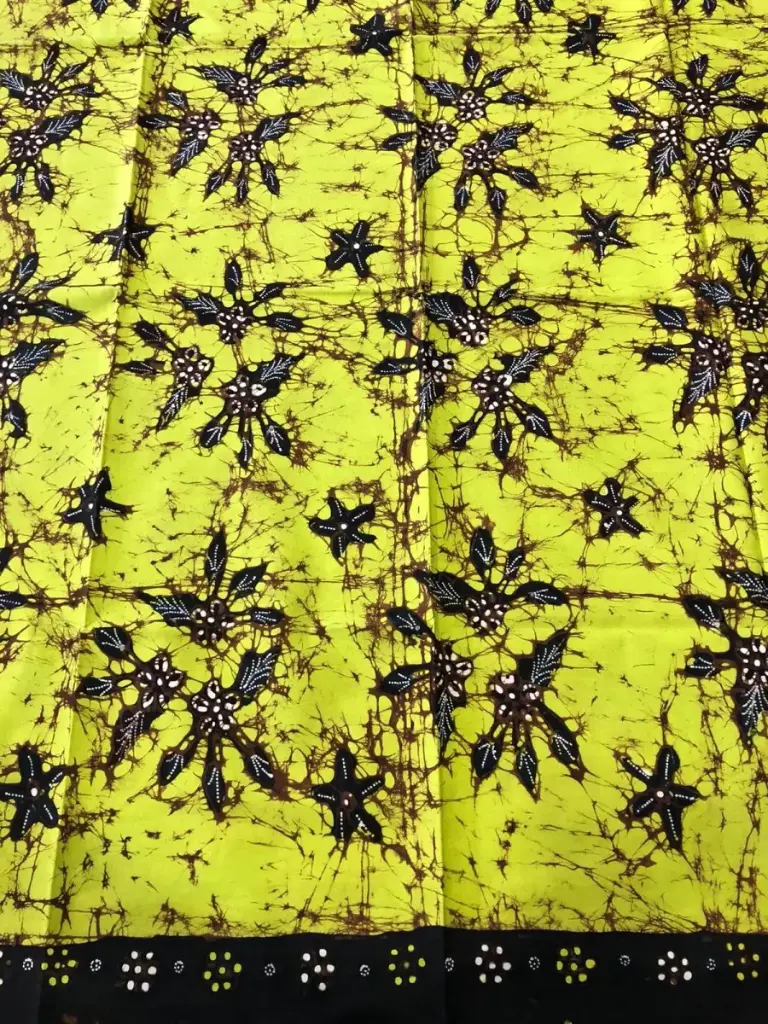 KAIN BATIK TULIS BAKARAN HIJAU HITAM