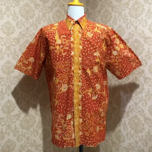  KEMEJA BATIK TULIS LASEM UKURAN XL