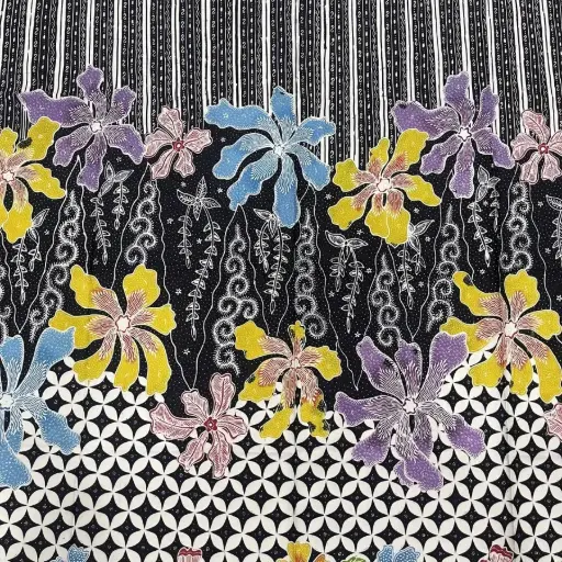 KAIN BATIK TULIS 3 DIMENSI MOTIF SOGAN MODERN COLORFUL