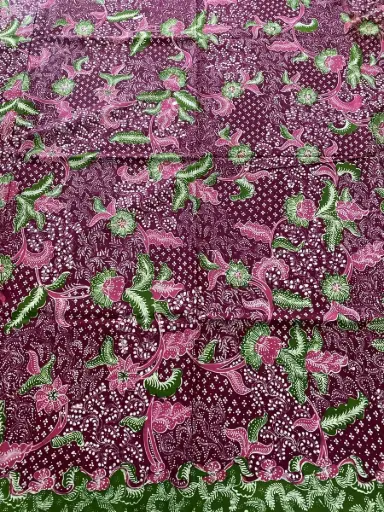KAIN BATIK TULIS LASEM PRIMISAN HIJAU UNGU PINK