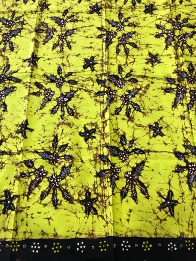 KAIN BATIK TULIS BAKARAN HIJAU HITAM