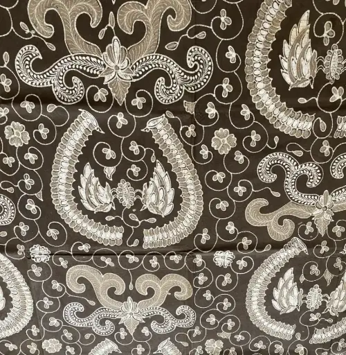 KAIN BATIK TULIS WARNA ALAM COKLAT MUDA